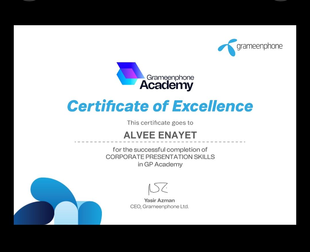 GP Certificate of Excellence